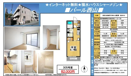 パール西山 305号 0