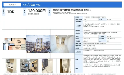 ミュプレ住吉 402 402 0
