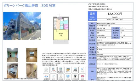 グリーンパーク恵比寿南 303号室 303号 0