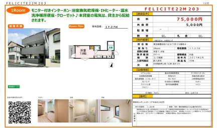FELICITE22M 203 203号 0