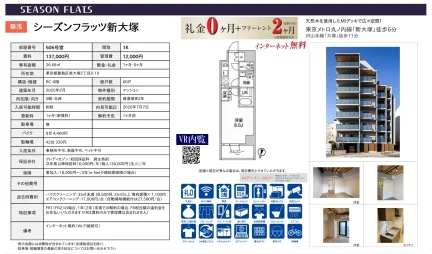 シーズンフラッツ新大塚 506号室 0
