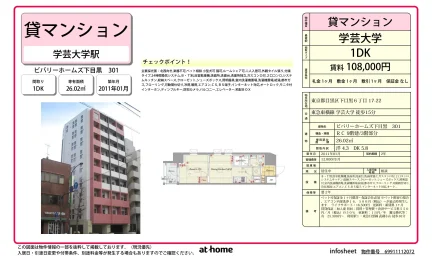 ビバリーホームズ下目黒 301 301号 0