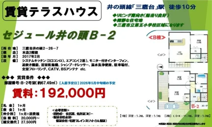 セジュール井の頭 B-2 0