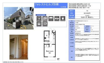 フォレストヒルズB棟 102号 0