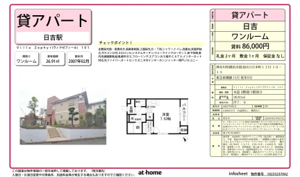 Studio Condo Near Station in Hiyoshihoncho 0