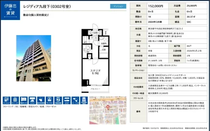 レジディア九段下 0302号 0