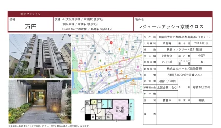 レジュールアッシュ京橋クロス 9号 0