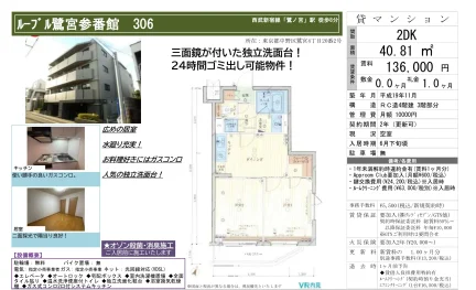 ルーブル鷺宮参番館 306 306 0