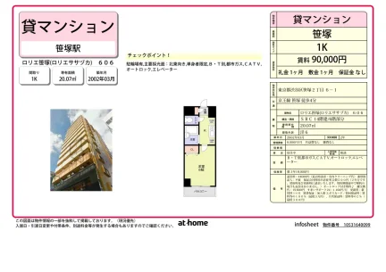 Studio Condo Near Station in Sasazuka 0
