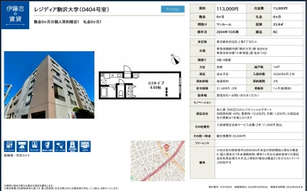 レジディア駒沢大学 0404号 0