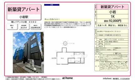 礎レジデンス小岩 0302 302号 0
