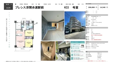 プレシス浮間舟渡駅前 403号 0