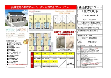 グローブテラス金沢文庫 205号 0