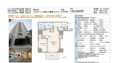 リビオレゾン駒込六義園ウエスト 202号室 0