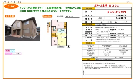 ボヌール木崎 Ⅱ 201 201号 0