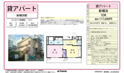 Modern 1DK Condo in Takatanishi 0