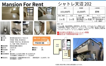 シャトレ天沼202 202号 0