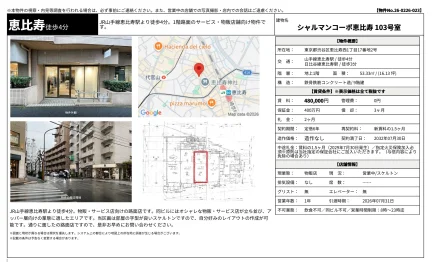 シャルマンコーポ恵比寿 103号室 103号 0