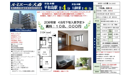 ルミエール大森 208号 0
