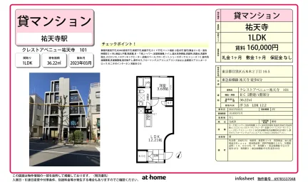 クレストアベニュー祐天寺 101 101号 0