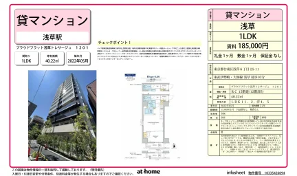 Modern 1LDK Condo in Asakusabashi 0