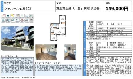 シャルール仙波302 302号 0