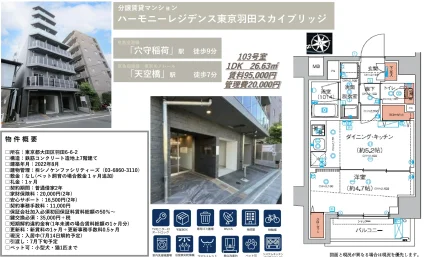 ハーモニーレジデンス東京羽田スカイブリッジ 103号 0