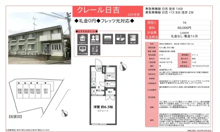 クレール日吉 205号 0