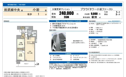 プラウドタワー小岩ファースト 0