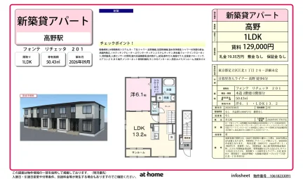 Brand New 1LDK Condo Near Station in Kohoku 0