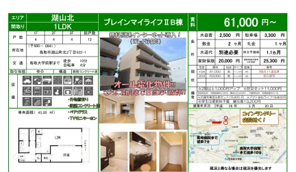 ブレインマイライフⅡB棟 203号 0