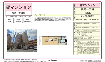 1LDK Condo Near Station in Kawaramachi 0