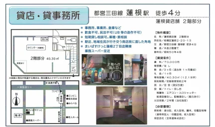 蓮根貸店舗 2階部分 0