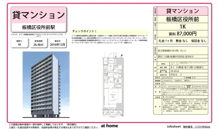 Modern Studio Condo Near Station in Hikawacho 0