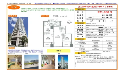 カスタリアタワー品川シーサイド 1006 1006号 0