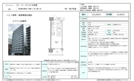 ザ・パークハビオ目黒 907号 0