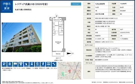 レジディア武蔵小杉 0509号 0