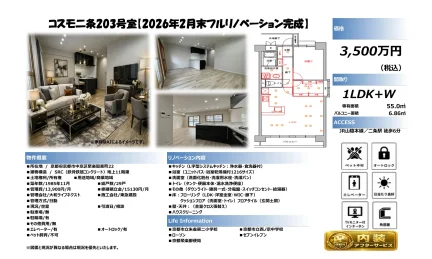 コスモニ条 203号室 0