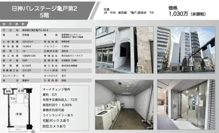 日神パレステージ亀戸第2 5号 0
