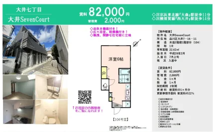 大井Seven Court 104 0