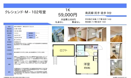 クレシェンド・M102号室 102号 0
