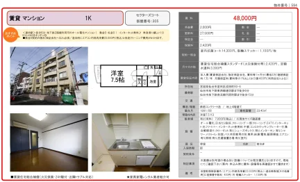 セクターズコート 305号 0