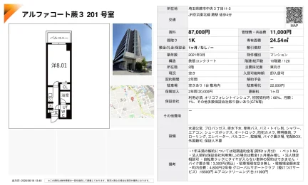 アルファコート 201号 0