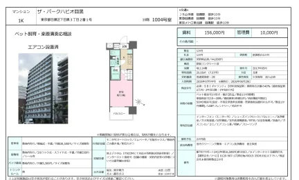 ザ・パークハビオ目黒 1004号 0