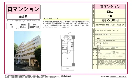 Studio Condo Near Station in Hakusan(1-chome) 0