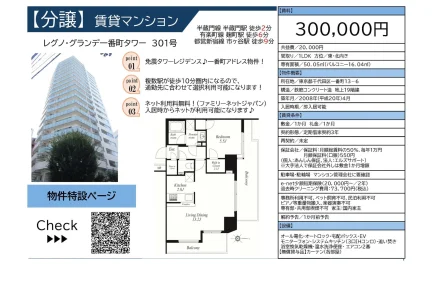 レグノ・グランデ一番町タワー 301号 301号 0