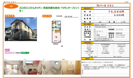 セジュール モナリエ 201号 0