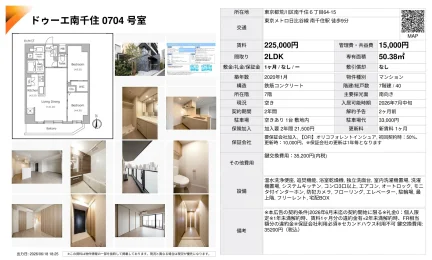 ドゥーエ南千住 704号 0