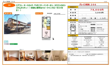 セジュール モナリエ 206号 0