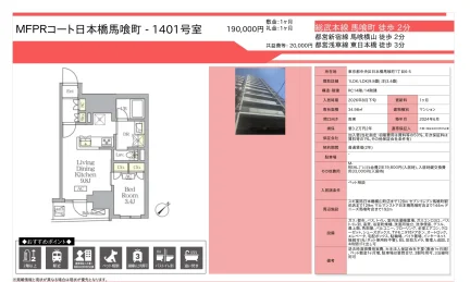 MFPRコート日本橋馬喰町 1401号 0